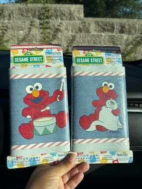 vintage 1995 Sunworthy Sesame Street pre-pasted wallpaper border set of 2 New